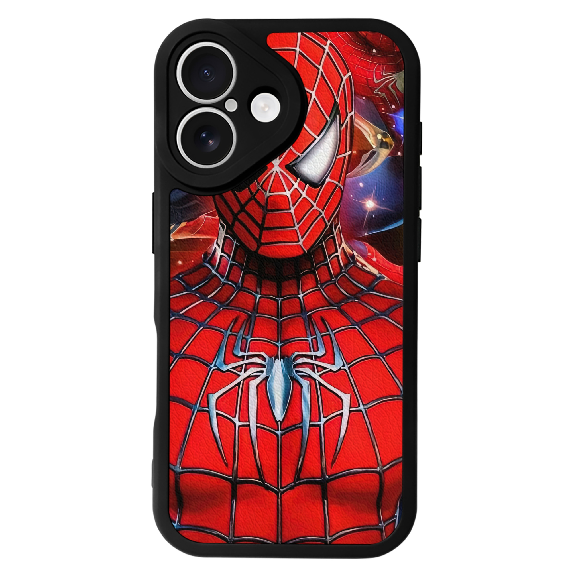 Spider Man スパイダーマン 【iPhone 16シリーズ対応】シリコンスマホケース（レザー調） 材質：シリコン
